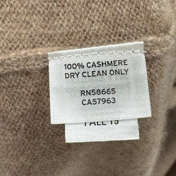 Nordstrom Mens Shop 100% Cashmere Tan V-Neck Sweater XL - Picture 5 of 5